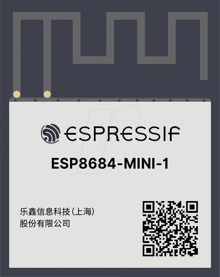 ESP8684MINI1H2 - WIFI-SMD-Modul, ESP32-D0WD-V3, PCB-Antenne