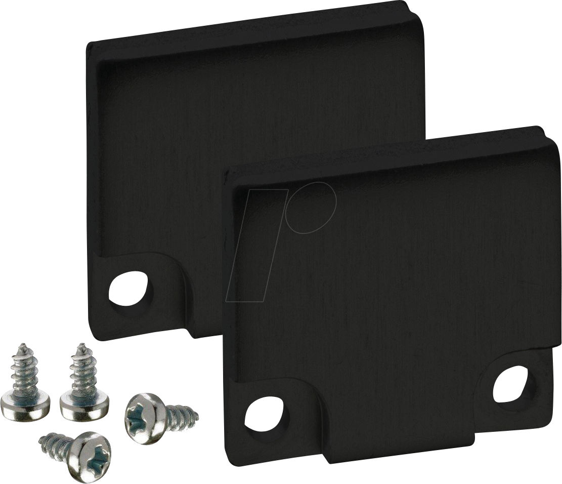 BA 62398613_9005 - BARdolino hoch Endkappe Alu RAL9005 2 St