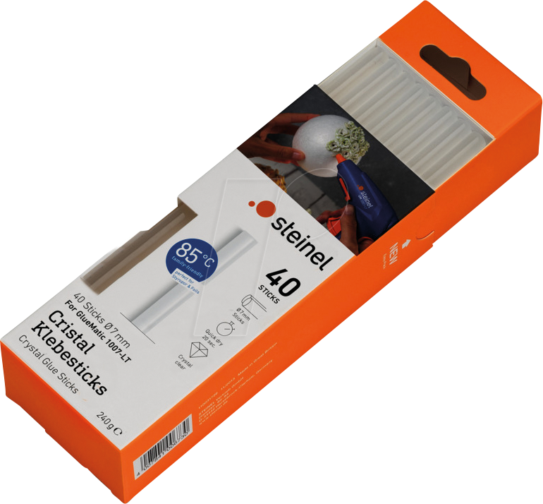 STEINEL 090036 - 40x Klebesticks Cristal Ø 7mm Low Temp