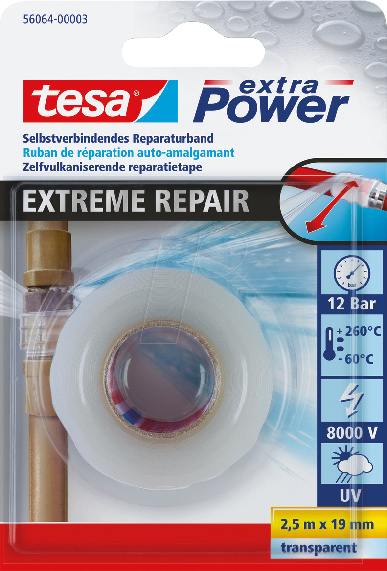 TESA 56064 TR - tesa® extra Power Extreme Repair Reparaturband, transparent