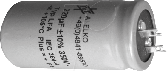 F+T LFB103100400 - Becher-Elko, radial, 10 mF, 100 V, 105°C