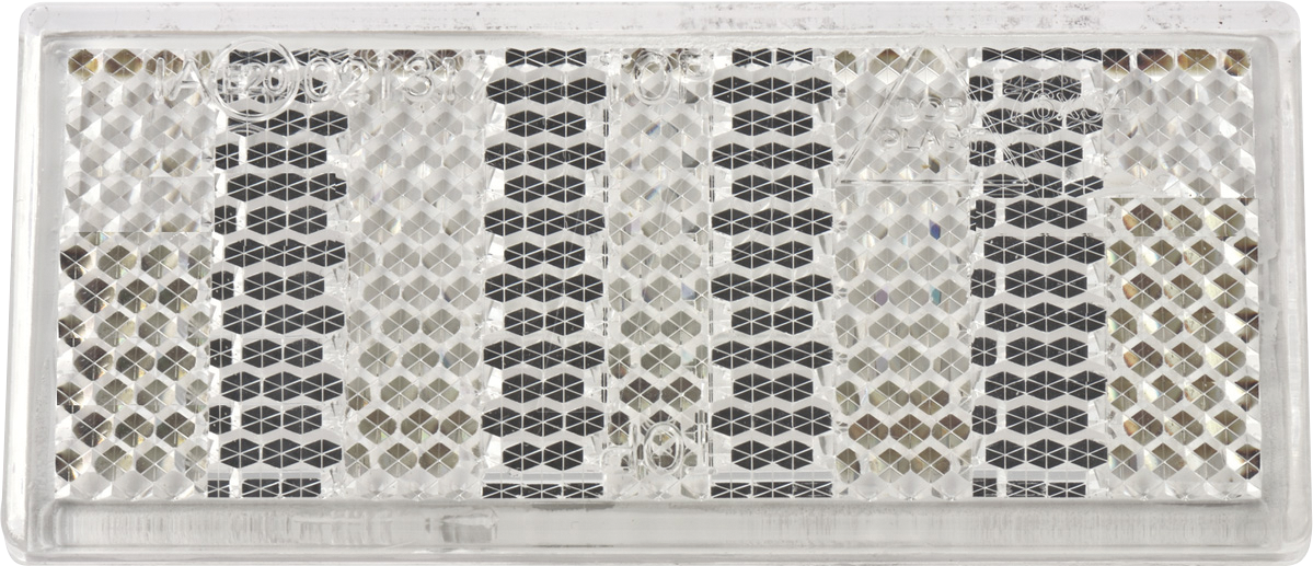 ANHGR 763411 - Anhänger - Reflektor, eckig, selbstklebend, weiß