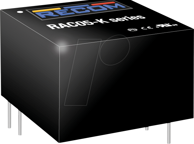 RAC05-05SK - AC/DC-Wandler, 5 W, 85-264 V AC, 5 V DC, Modul