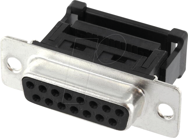 ECON BU15SK/F - D-Sub-Buchsenleiste schneidklemm 15 polig