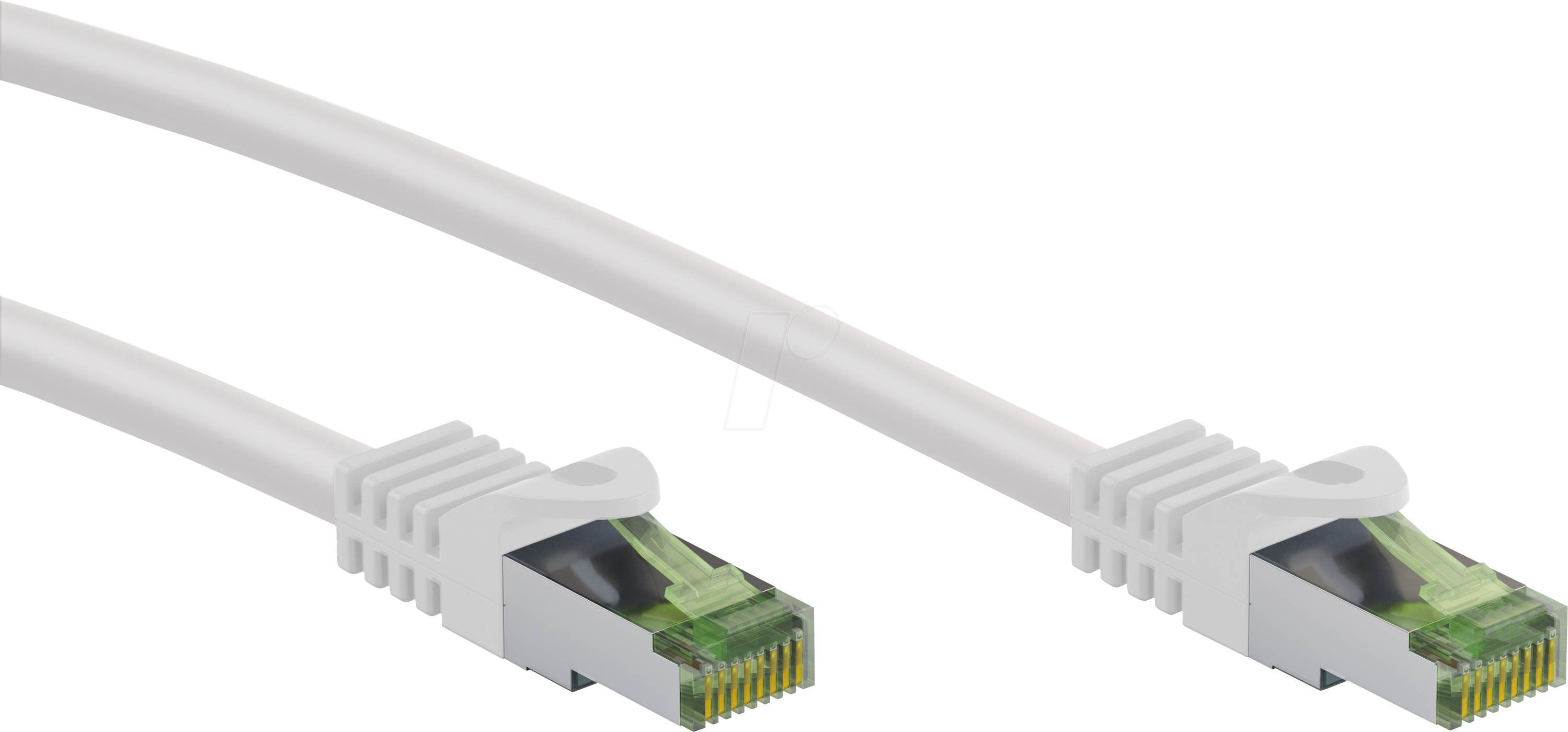 GOOBAY 61104 - Cat.8.1 Patchkabel, S/FTP (PiMF), CU, weiß, 1 m