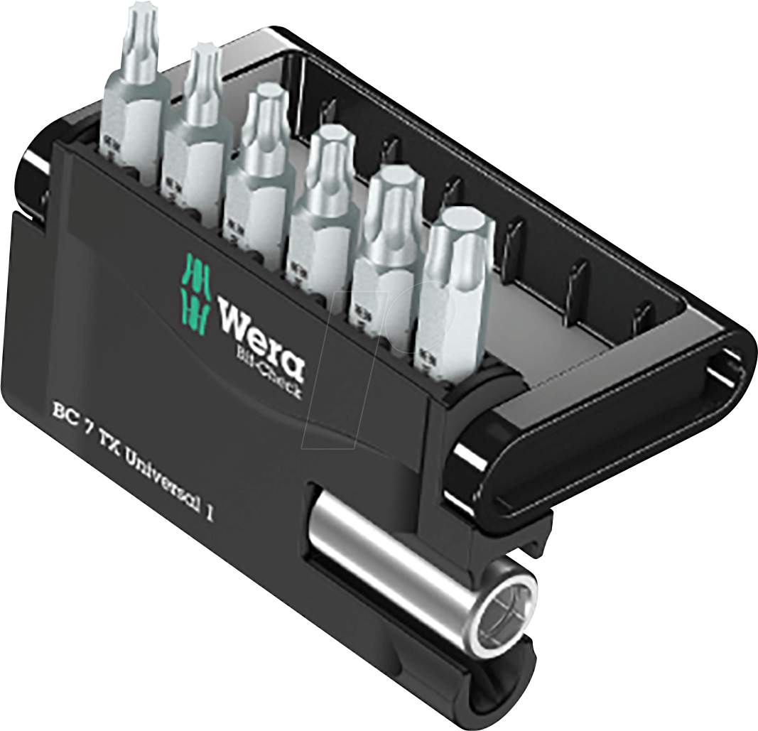 WERA 05056294001 - Bit-Satz Bit-Check 7, 7-teilig TORX (TX)