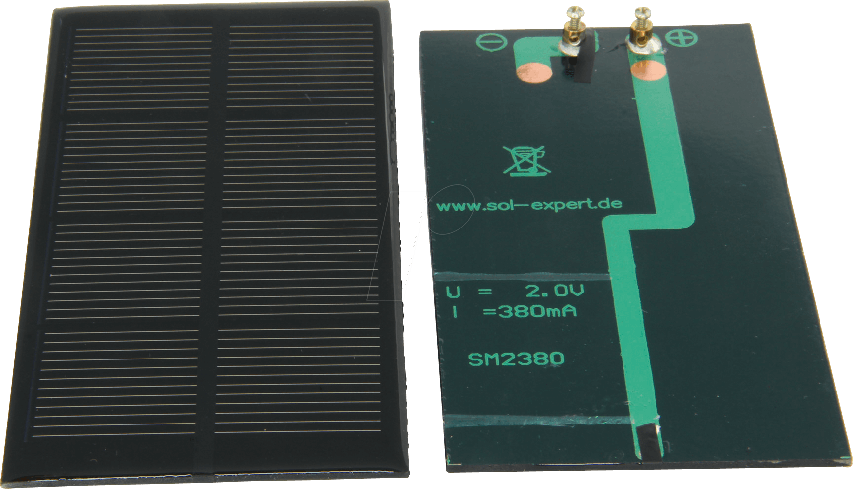 SOLAR SM2380 - Solarzelle, vergossen, 2 V, 0,38 A