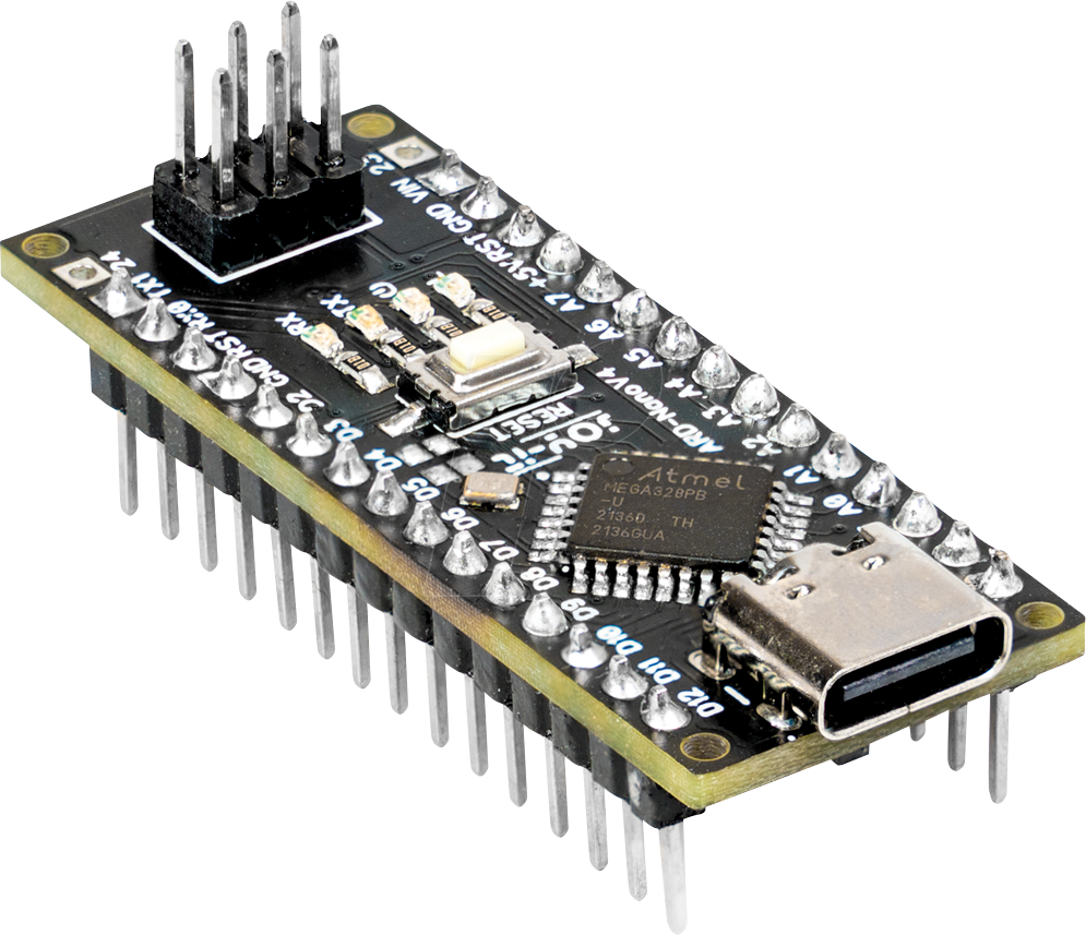 Thumbnail - ARD NANO V4 - Arduino kompatibles Nano Board, ATmega328PB, USB-C