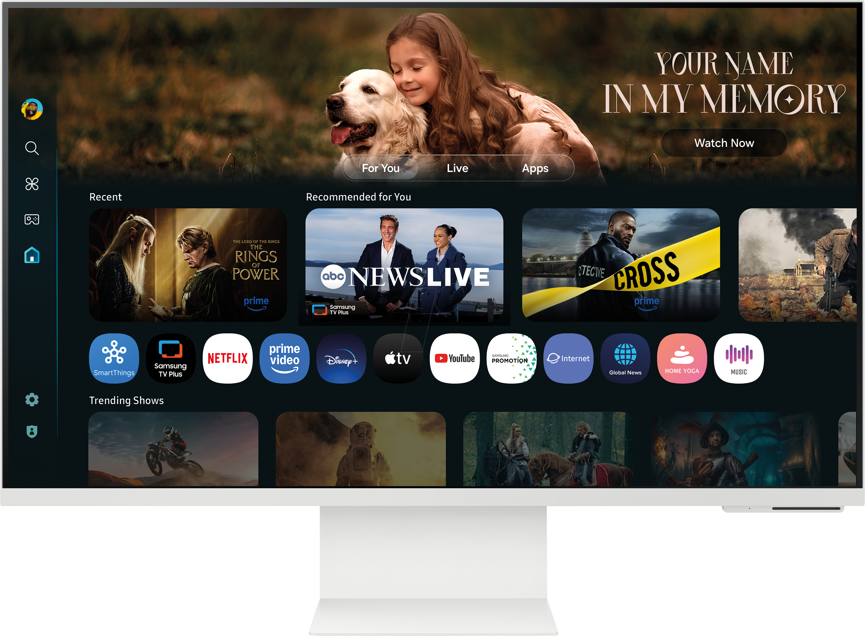 SM S32FM801UU - 80cm Monitor, AI Features, 2160p, Lautsprecher, Pivot