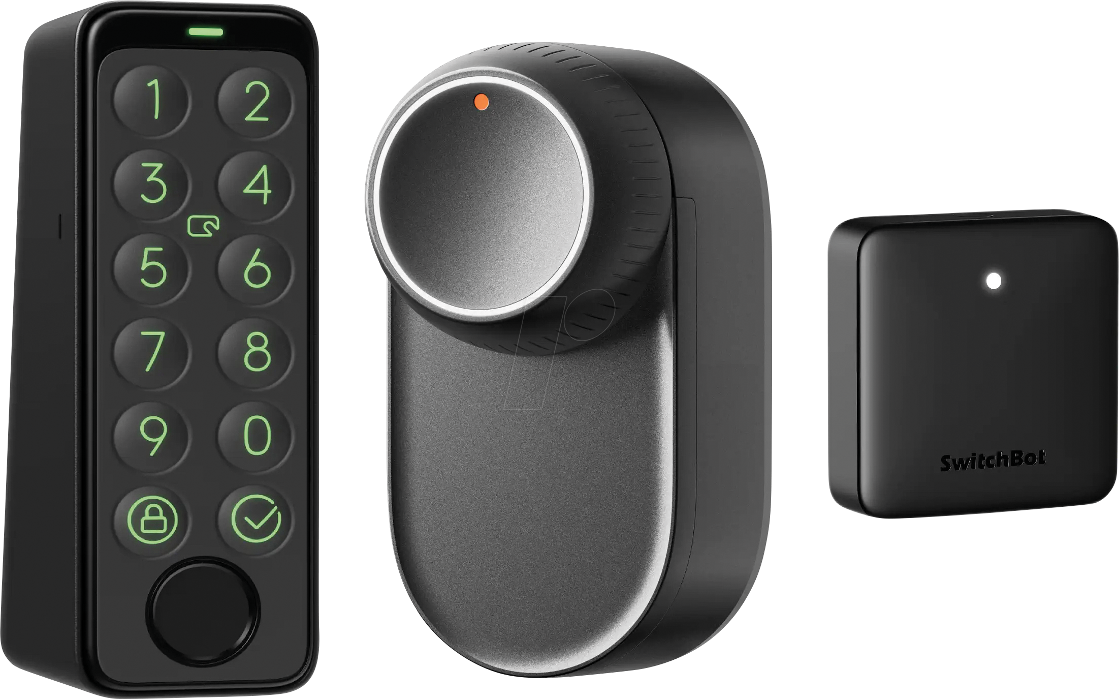 SWB LOCKULTRASET - SwitchBot Lock Ultra Touch Bundle, schwarz