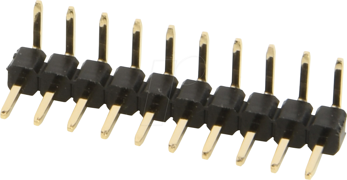 W+P 946-13-010 - Stiftleiste RM 2,54mm, gewinkelt, 1-reihig, 10-polig