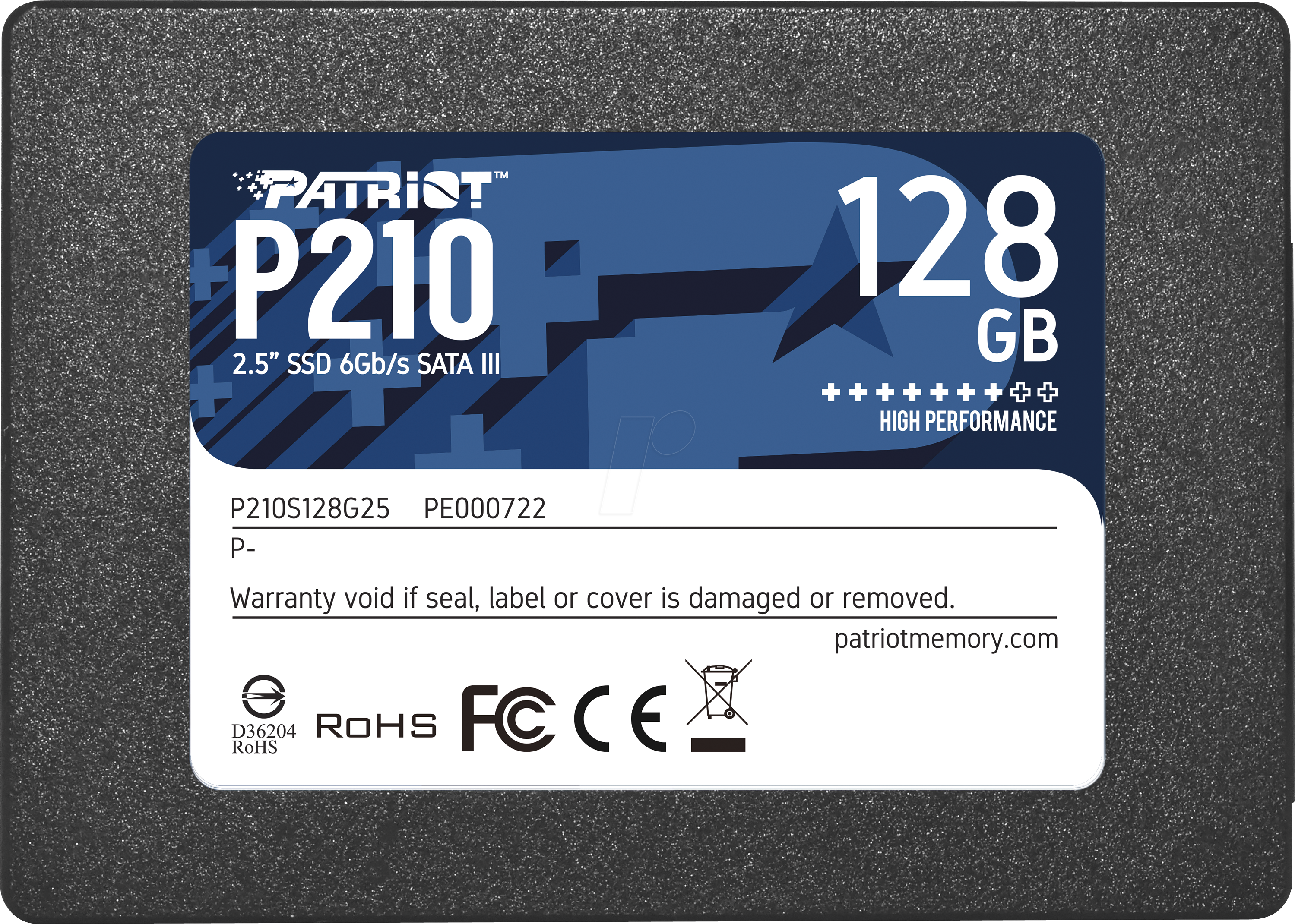 P210S128G25 - Patriot P210 2,5'' SSD, 128 GB
