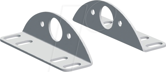 L2W 210200-20 - FIELDLED EVO Leuchtenhalter, plan (1 Paar)