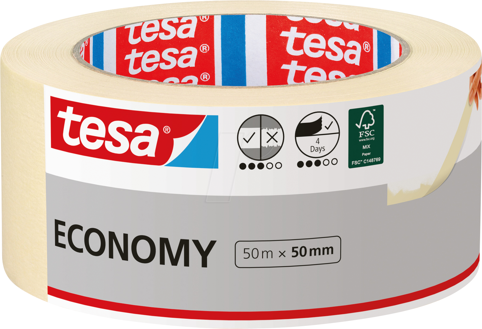 TESA 05288 - Malerband Basic, 50 m x 50 mm