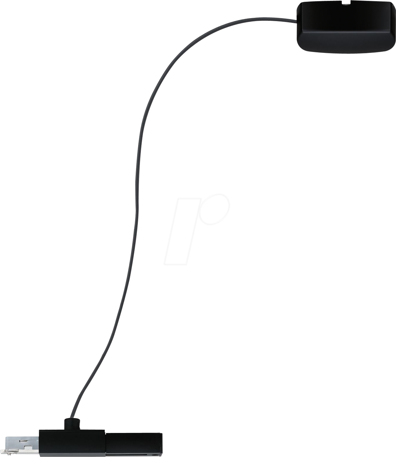 PLM 95418 - URail Einspeisung Kabel, 2 m, max. 1.000 W, schwarz