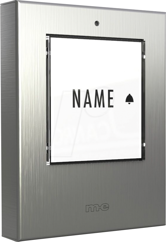 ME KTF 1 EG - Klingeltaster, 1-Familienhaus, Edelstahl gebürstet