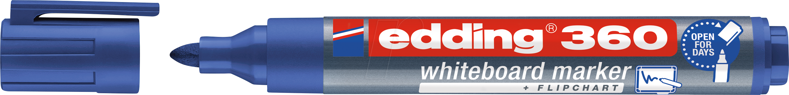 EDDING 360BL - Whiteboard Marker, 1,5 - 3,0 mm, blau