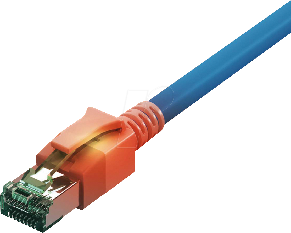 Thumbnail - CS1OBADAD0075 - Cat.6a LED Patchkabel, DualBoot, S/FTP, blau, 7,5 m