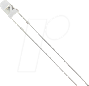 Thumbnail - 3034R1C-CSC-C - LED, 3mm, bedrahtet, rot, 4000 mcd, 25°