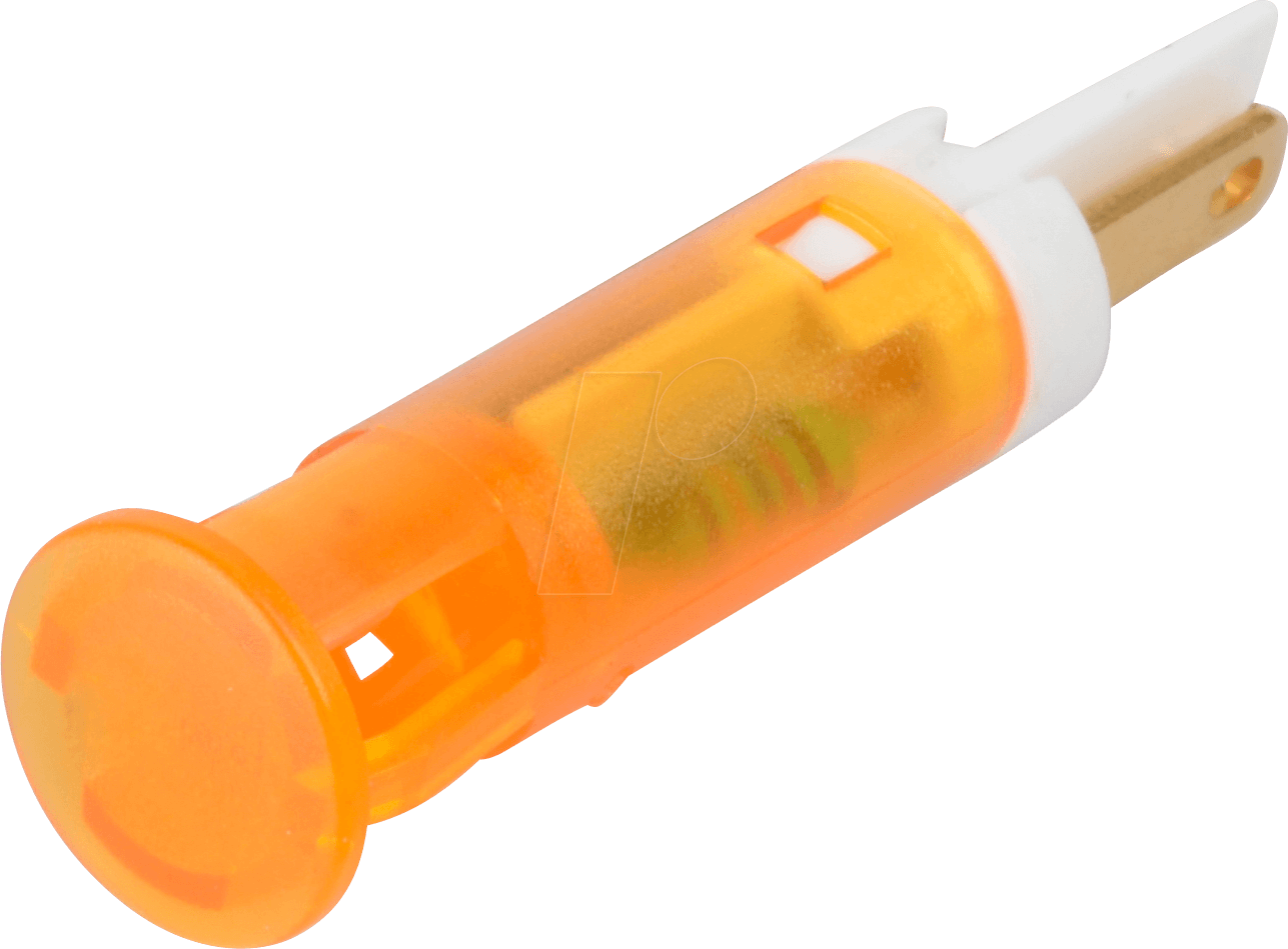 APM QS81 HO220 - LED-Signalleuchte, orange, 220 V, Ø 8 mm, rund, FASTON