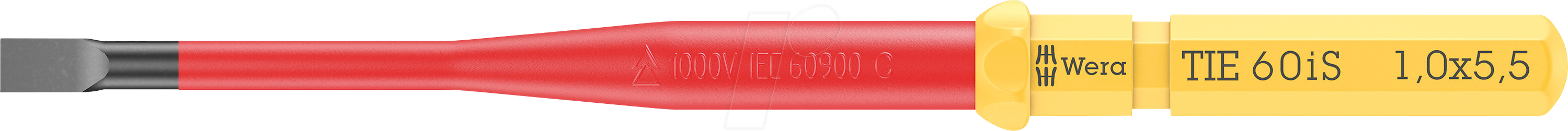 Thumbnail - WERA 05006508001 - Wechselklinge Kraftform Kompakt, VDE 60 iS, Schlitz, 5,5 mm