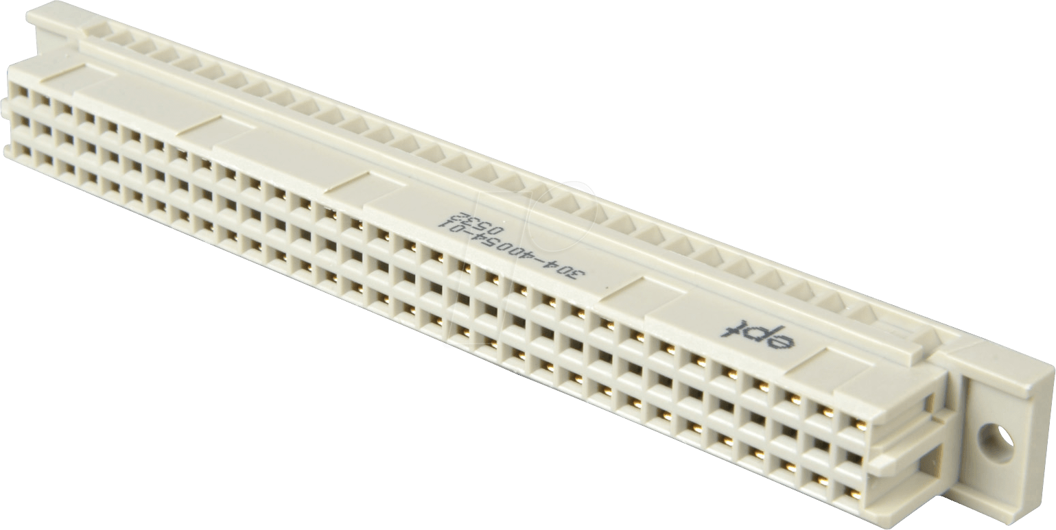 FL-C 64G4 - Federleiste 64-pol, gerade-4mm, A-C