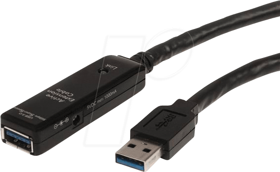 ST USB3AAEXT5 - Verlängerungskabel aktiv USB 5 Gb/s Stecker > Buchse 5 m