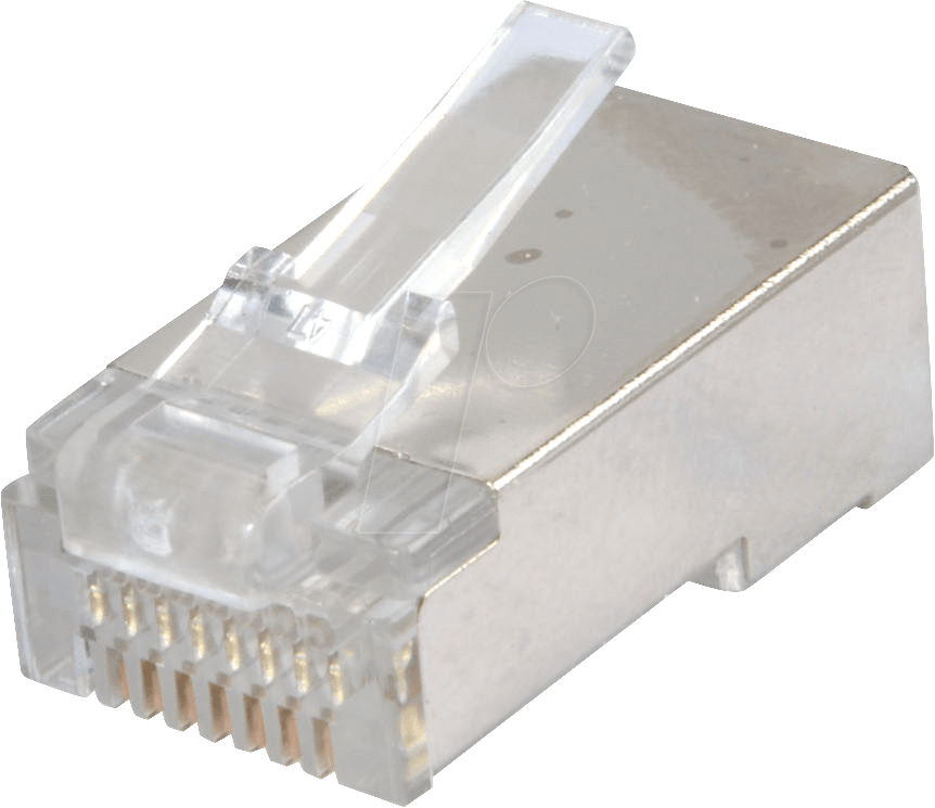 LOGILINK MP0004 - Modularstecker CAT5e geschirmt,100 Stück Pack