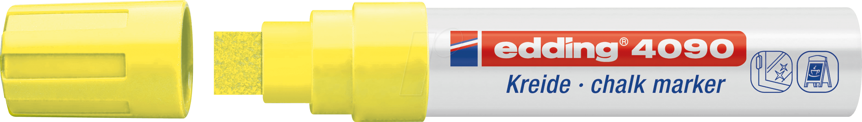 EDDING 4090NGE - Kreidemarker, 4 mm - 15 mm, neongelb