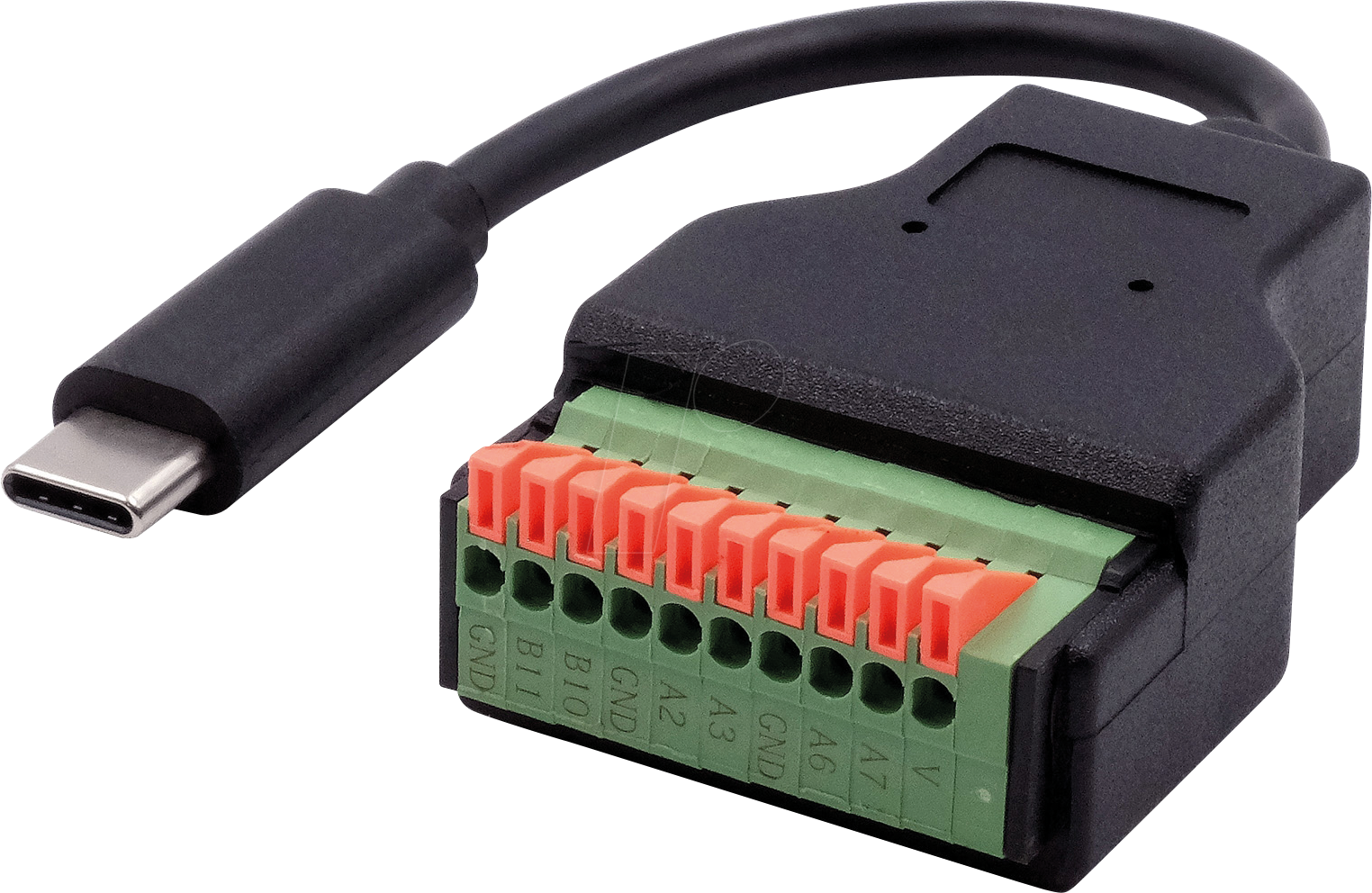 EXSYS EX-49125 - USB 2.0 Konverter, USB-C Stecker auf 10-pin Terminal Block
