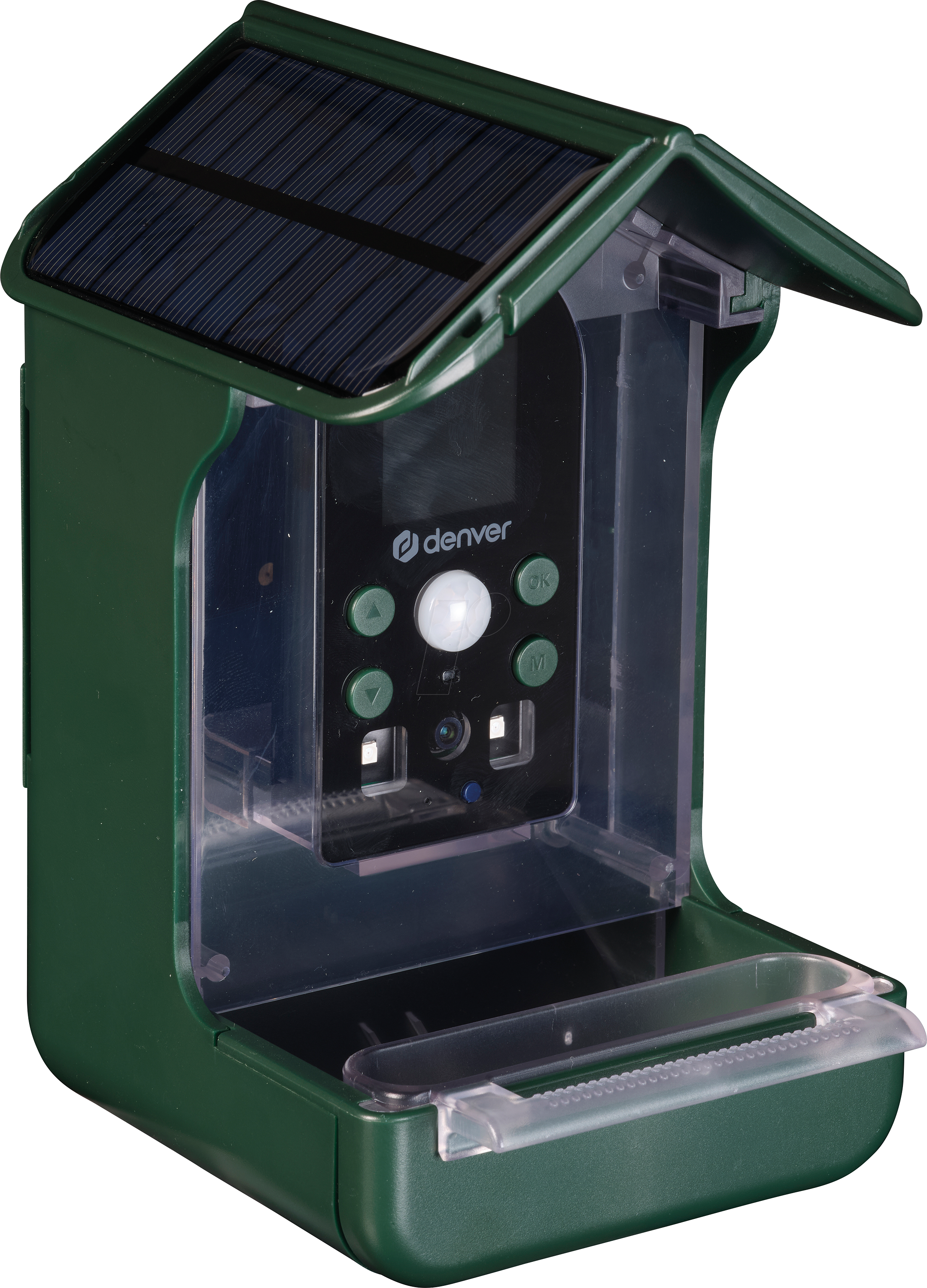 DENVER BFC-1200 - Wildkamera, Vogelfutterhaus, Solar