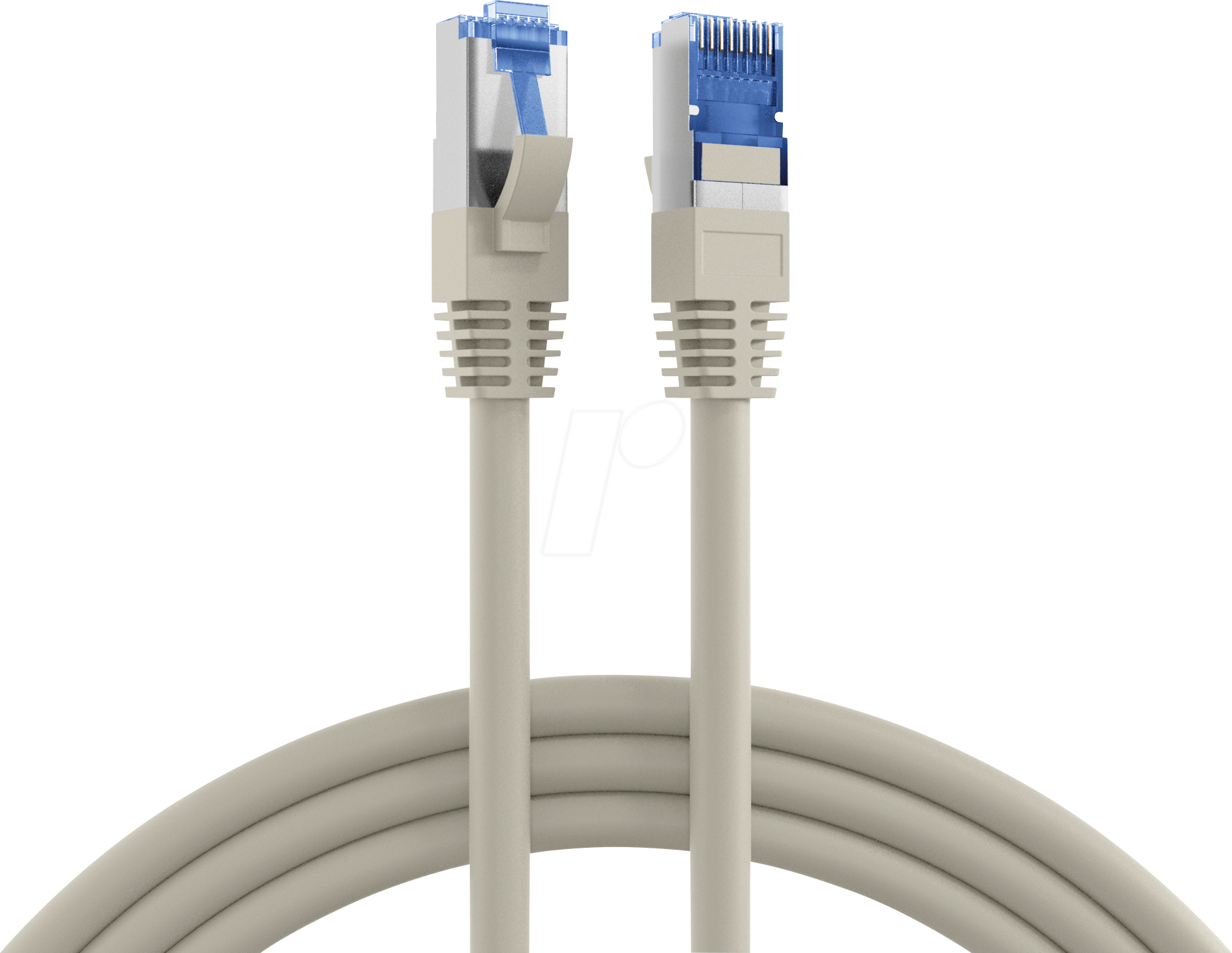 Thumbnail - EFB K5525FGR.015 - Cat.6A S/FTP Patchkabel Super Flex, 0,15 m, grau