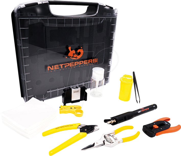 NP FIBER-KIT212 - LWL Werkzeugkoffer mit Spleißschutzpresse, ohne Cleaver