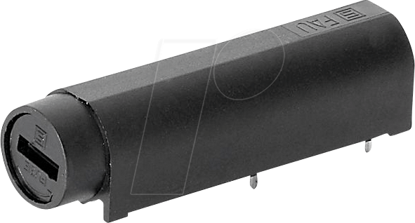 SCH 313581 - Sicherungshalter für 6,3 x 32 mm, 250 V, 10 A, schwarz