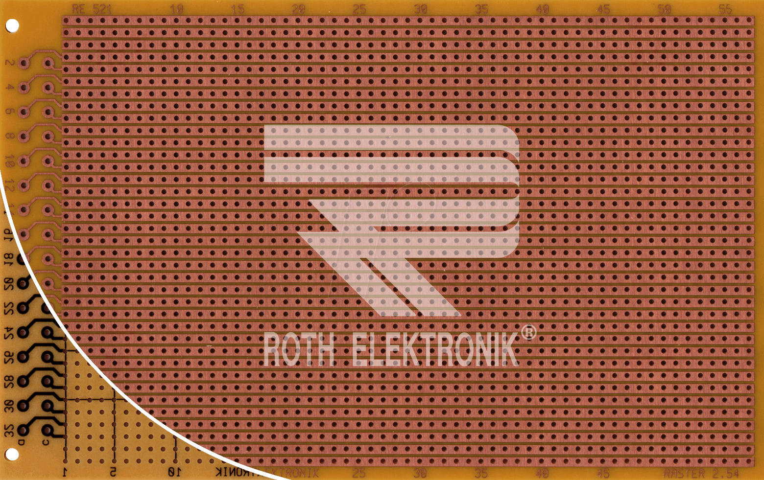 Thumbnail - RE 521HP - Laborkarte FR2 RM 2,54 mm 32-pol. Streifen