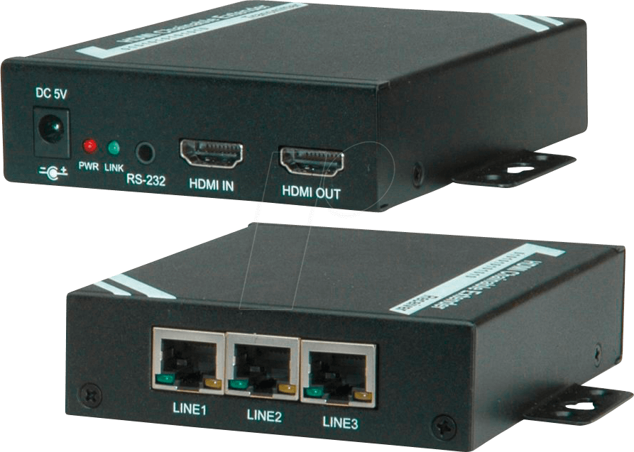 ROLINE 14013468 - HDMI Repeater, 1080p, bis 100 m, Cat.6, kaskadierbar