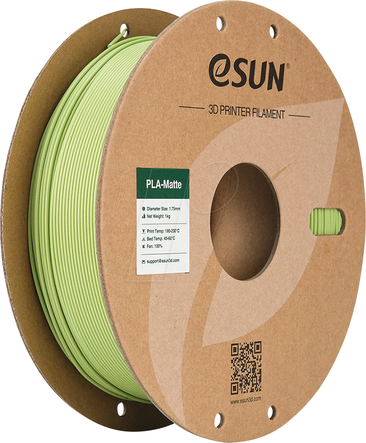 ESUN 72203365 - Filament, PLA-Matt, 1,75 mm, matchagrün, 1 kg