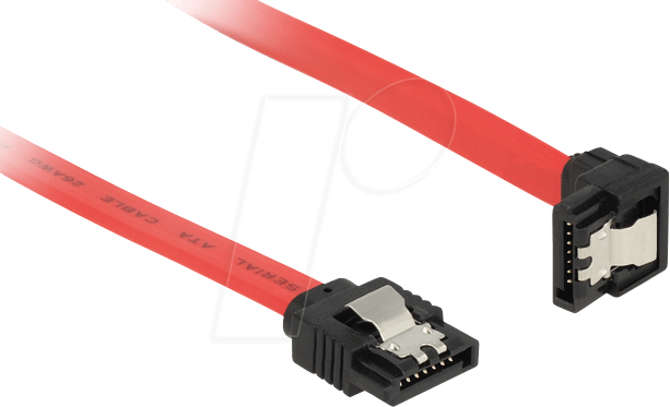 DELOCK 83978 - SATA 6GB/s St.> SATA St. un. 30 cm rot Metall