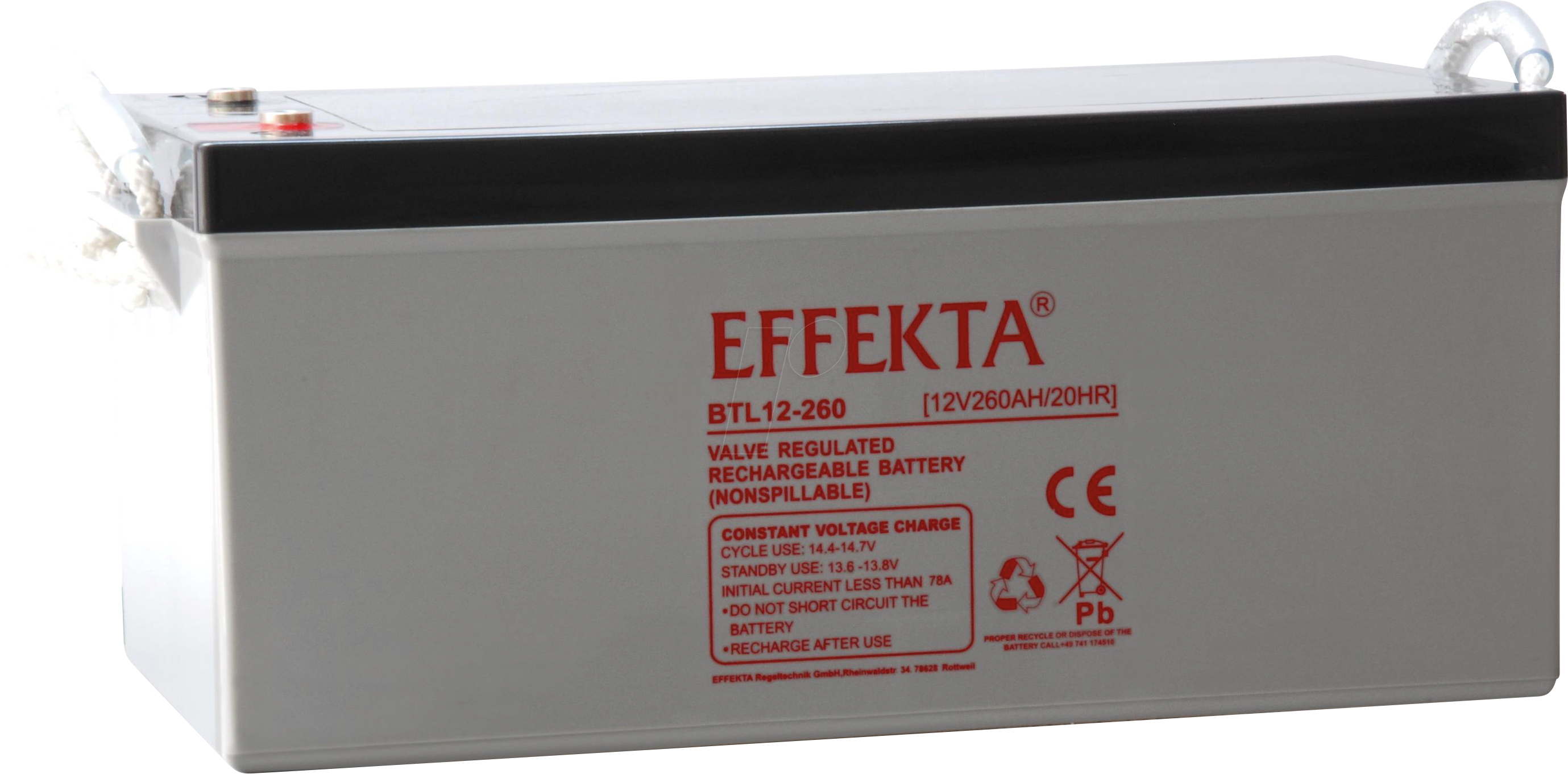 EFKTA BTL12-260 - Blei-Vlies-Akku, AGM, 12V, 260 Ah