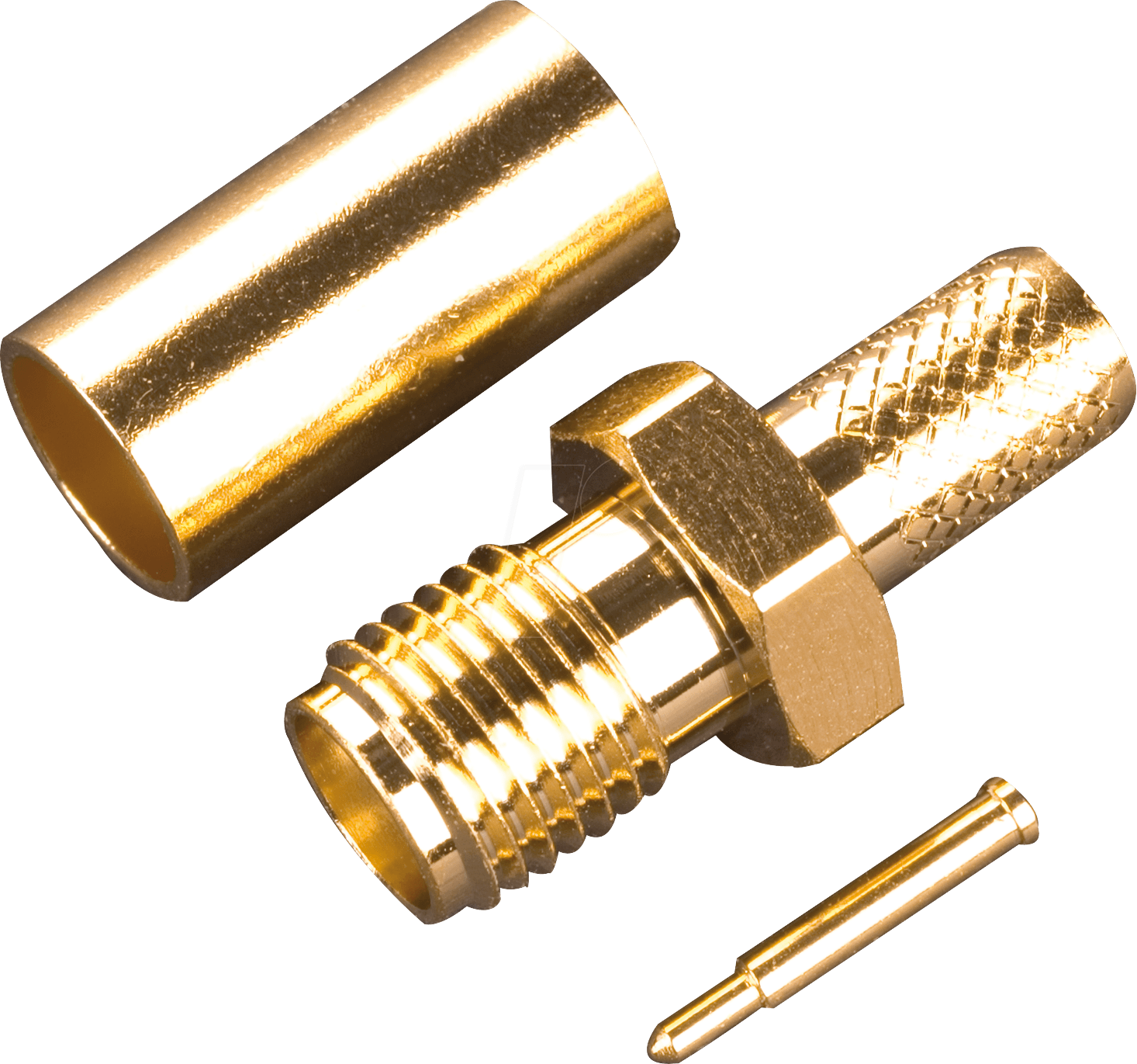 SMA REV KU-174 - SMA-Reverse-Kupplung, Crimp für RG174/316