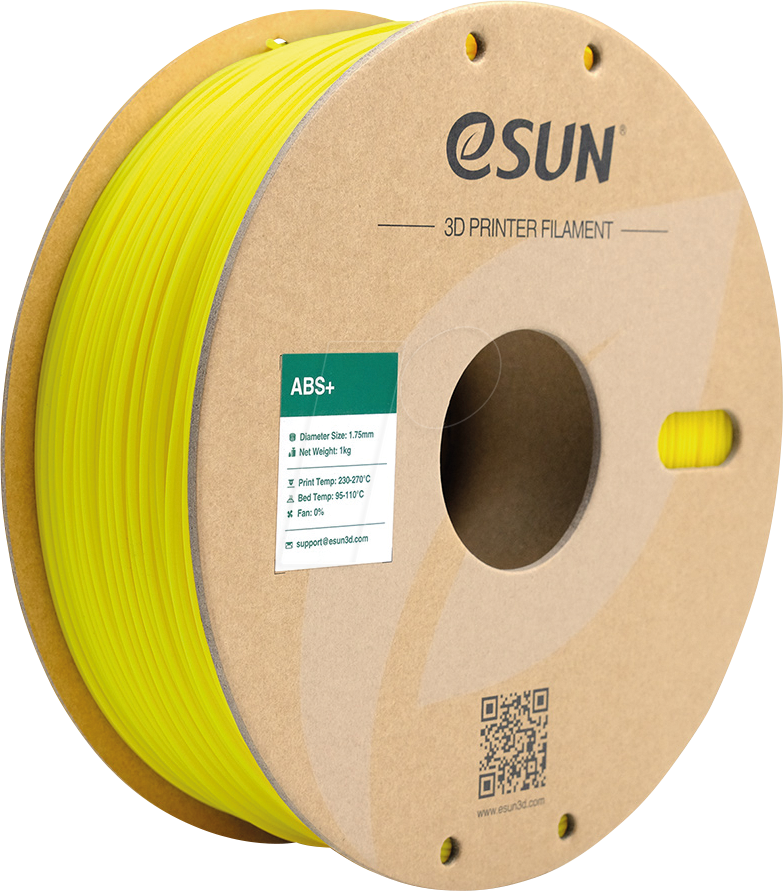 ESUN 72229068 - Filament, ABS+, 1,75 mm, gelb, 1 kg