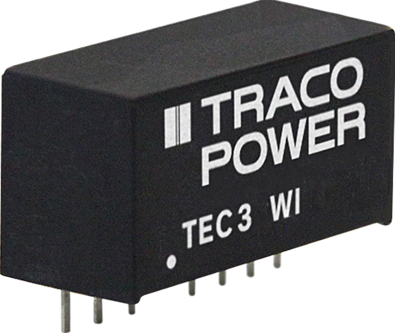 TEC 3-2422WI - DC/DC-Wandler TEC 3WI, 3 W, 9-36/±12,0 VDC, SIL-8