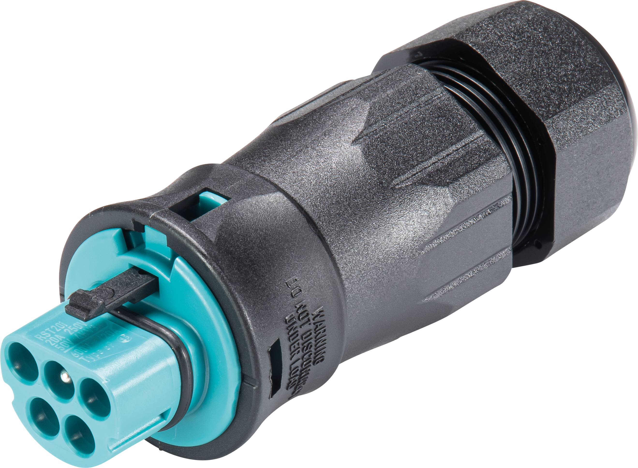 RST20I5 KS3 TB - Steckverbinder RST Classic 20i5, Stecker türkisblau