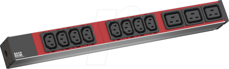 BACH 800.2332 - PDU, 1HE, 8x C13, 3x C19