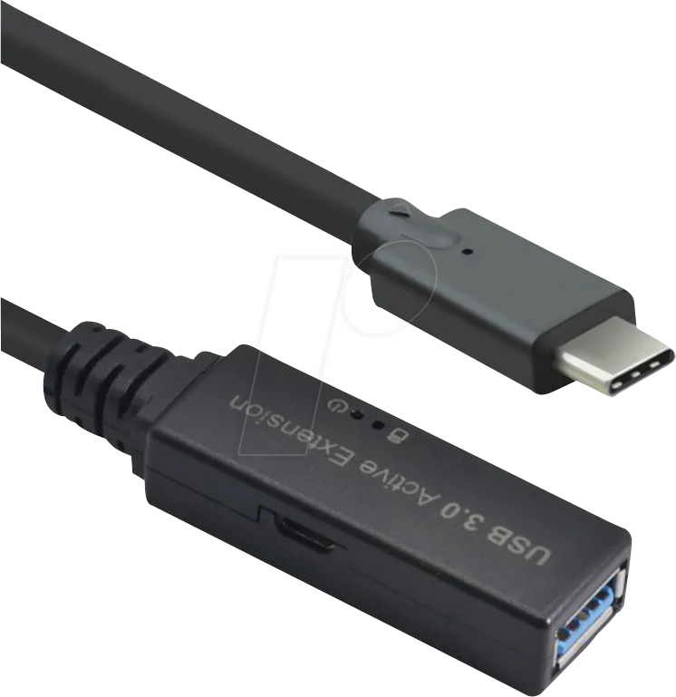 ROLINE 12041067 - Aktives USB 5 Gb/s-Kabel, C-Stecker > A-Buchse, 15 m