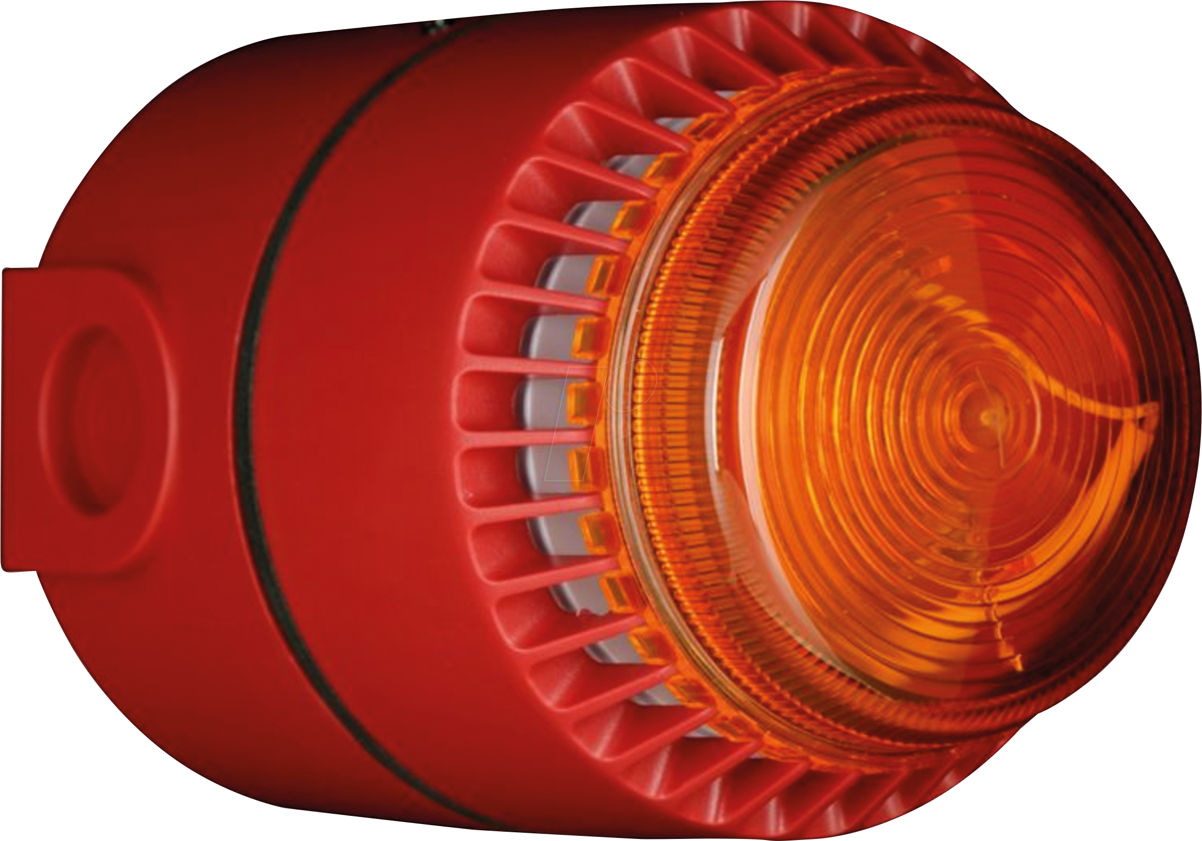 FLSVALRDSEPSW - Flashni, rot, gelbe Linse, Deep Base, 24V DC