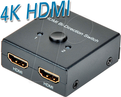 TME CS32 - HDMI 4K bidirektionaler Switch, 2-Port