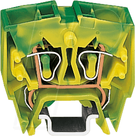 WAGO 264-727 - Schutzleiterklemme, 4-Leiter, 1-pol, Ø 0,08 - 2,5 mm