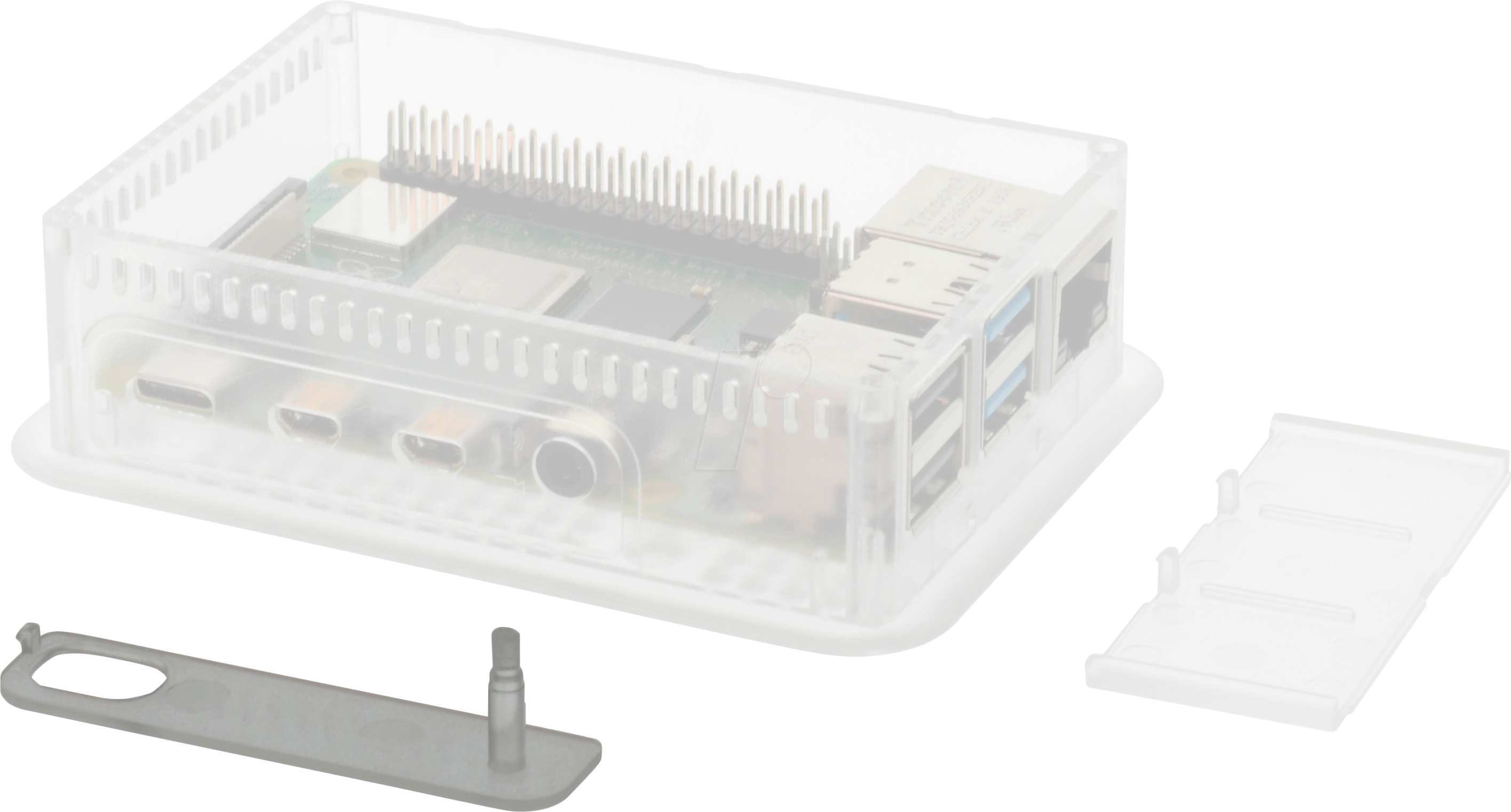 TEK RPI4-SP TR - Gehäusezubehör - Seitenabdeckung, transparent