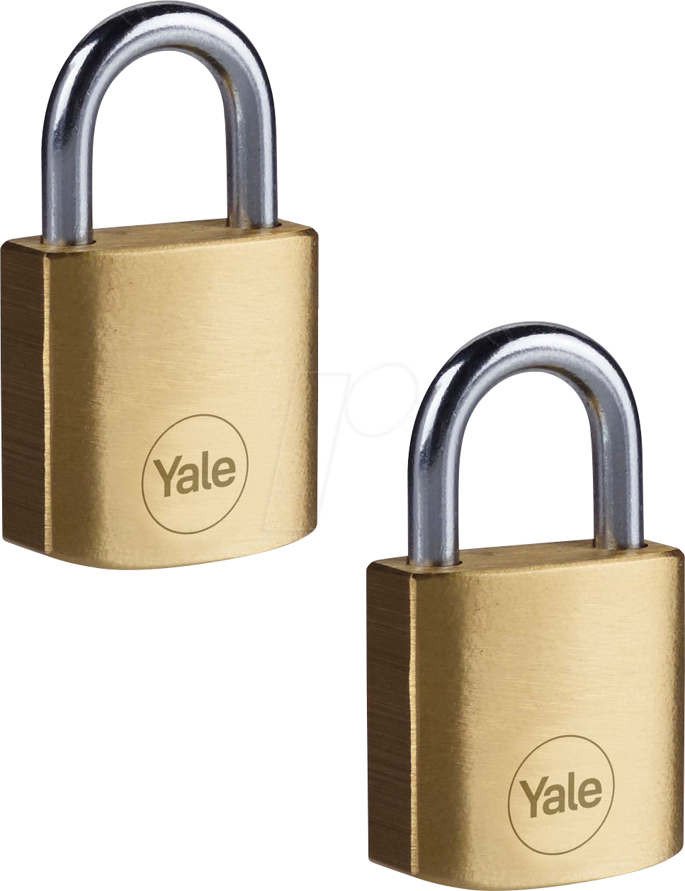 YE Y110B251132 - Vorhängeschloss, Messing, 25 mm, 2 Stück